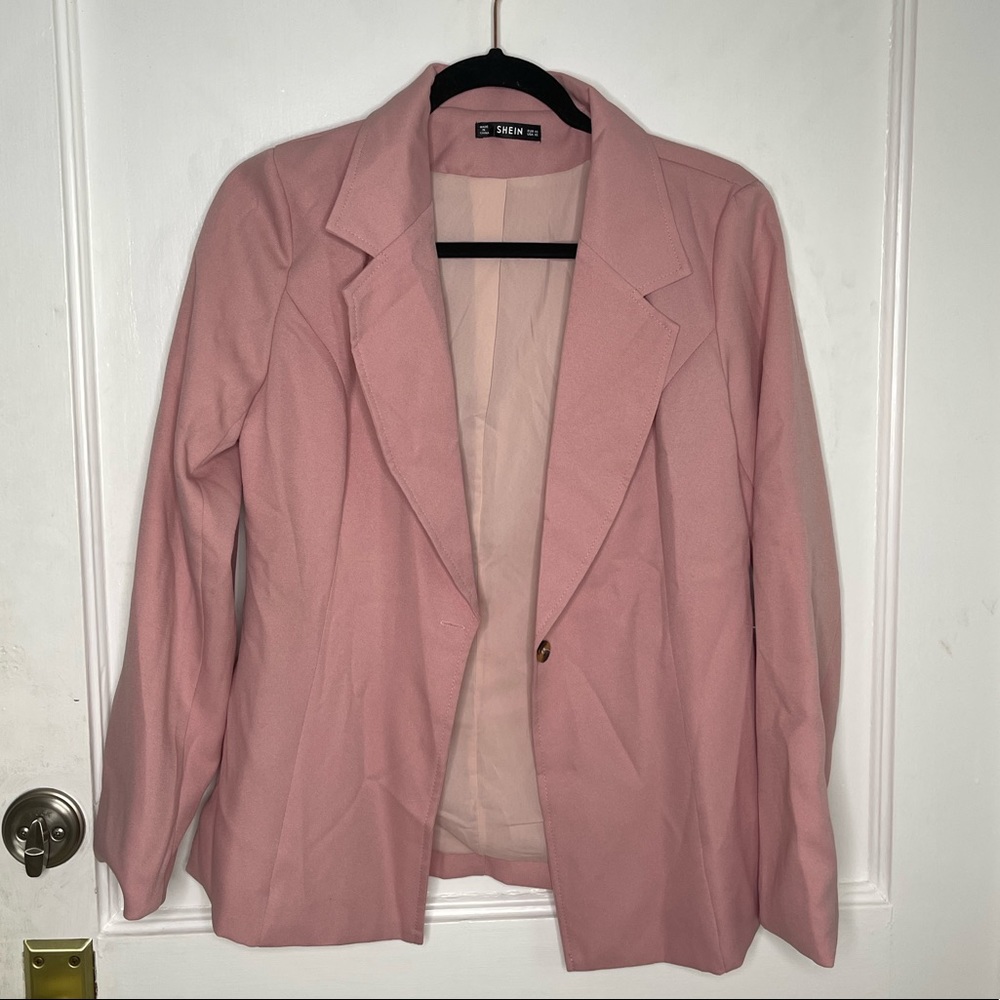 Baby pink blazer